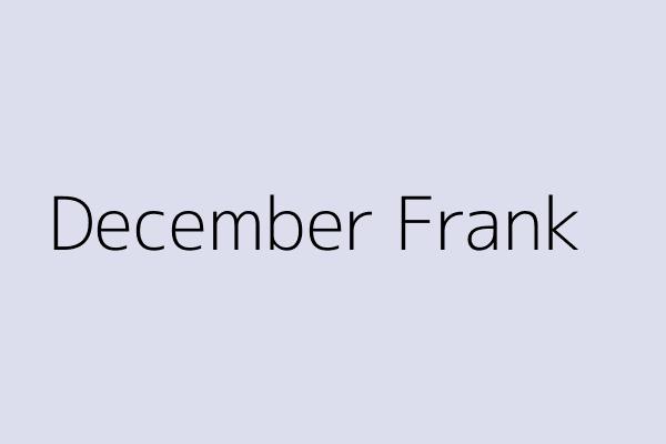 December Frank